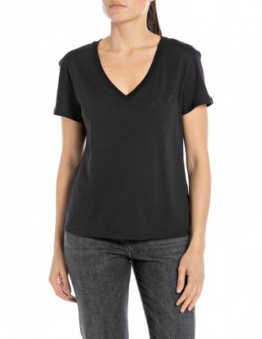 CAMISETA REPLAY W3084 .000.20994 98 BLACK