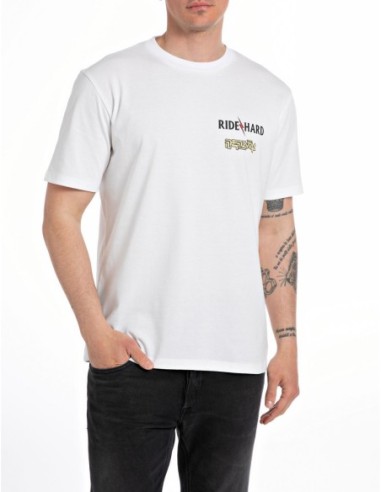 CAMISETA REPLAY M6805 .000.23608P 801 CHALK