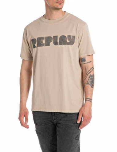 CAMISETA REPLAY M6813 .000.23178G 803 LIGHT TAUPE