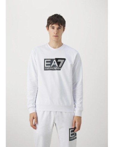 SUDADERA EA7 EMPORIO ARMANI 3DPM60 PJ05Z COLOR BLANCO